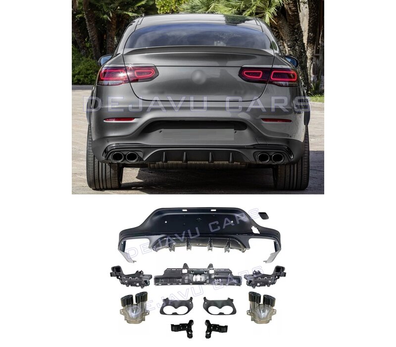 Facelift GLC43 AMG Look Diffuser voor Mercedes C253 Coupe