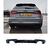 OEM Line ® RS3 Look Diffuser Black Edition voor Audi A3 8V S line / S3