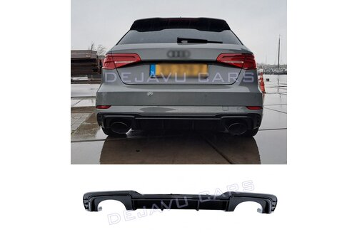 OEM Line ® RS3 Look Diffuser Black Edition for Audi A3 8V S line / S3