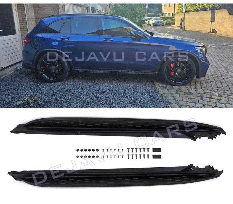 Trittbretter Satz Black Edition für Mercedes Benz GLC Klasse X253 SUV & C253 Coupe