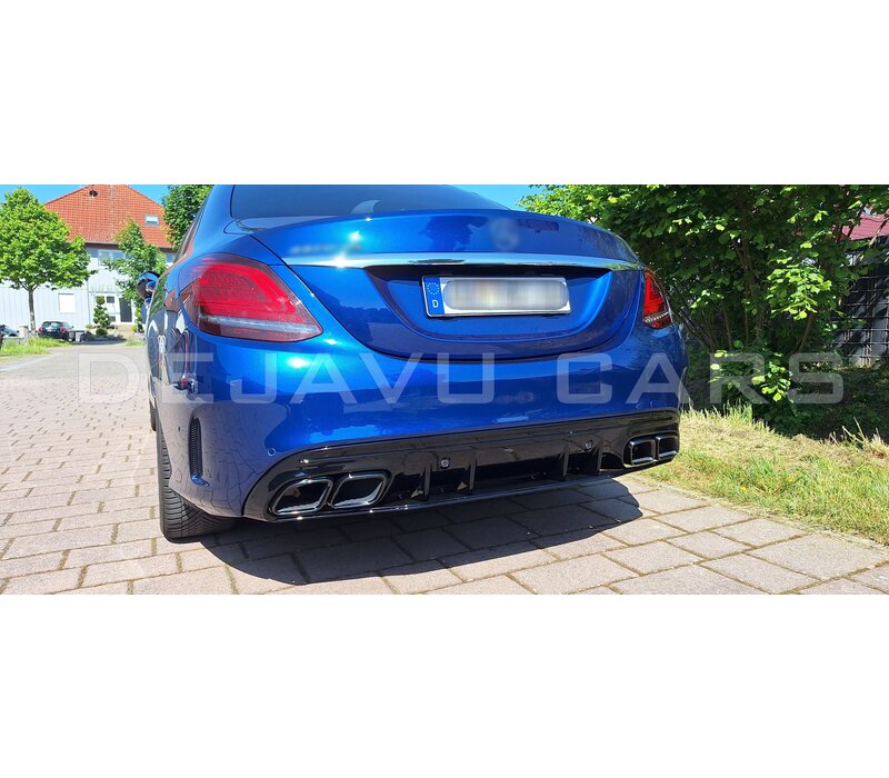 C63 AMG Look Diffuser voor Mercedes Benz C Klasse W205 S205