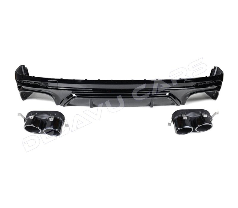 SQ5 Look Diffuser + Exhaust tail pipes for Audi Q5 SUV FY S line / SQ5 SUV