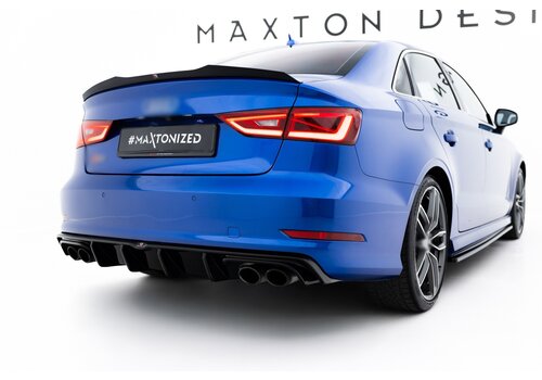 Maxton Design Aggressive Diffuser for Audi A3 8V S line / S3