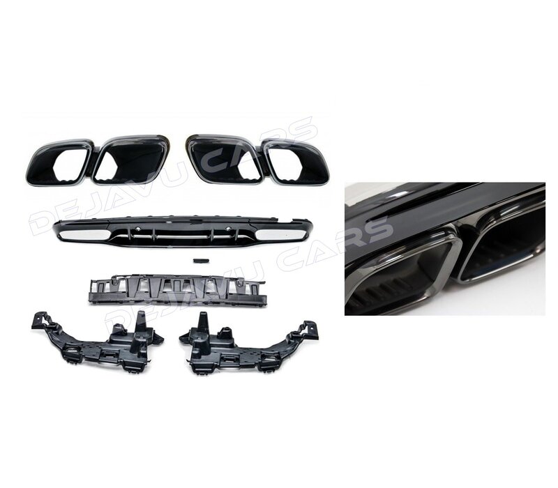 C63 AMG Look Diffuser voor Mercedes Benz C Klasse W205 S205