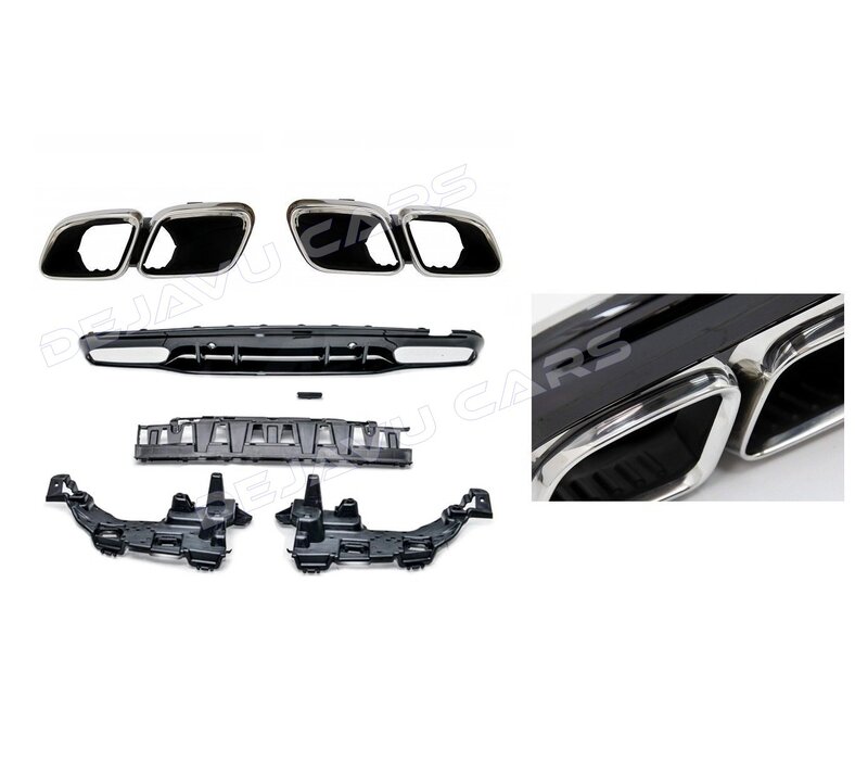 C63 AMG Look Diffuser voor Mercedes Benz C Klasse W205 S205
