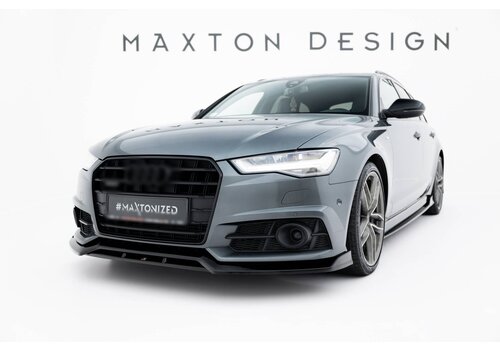 Maxton Design Front splitter V.3 voor Audi A6 C7.5 Facelift S-line / S6