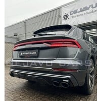 SQ8 Look Diffuser + Exhaust tail pipes for Audi Q8 SUV S line