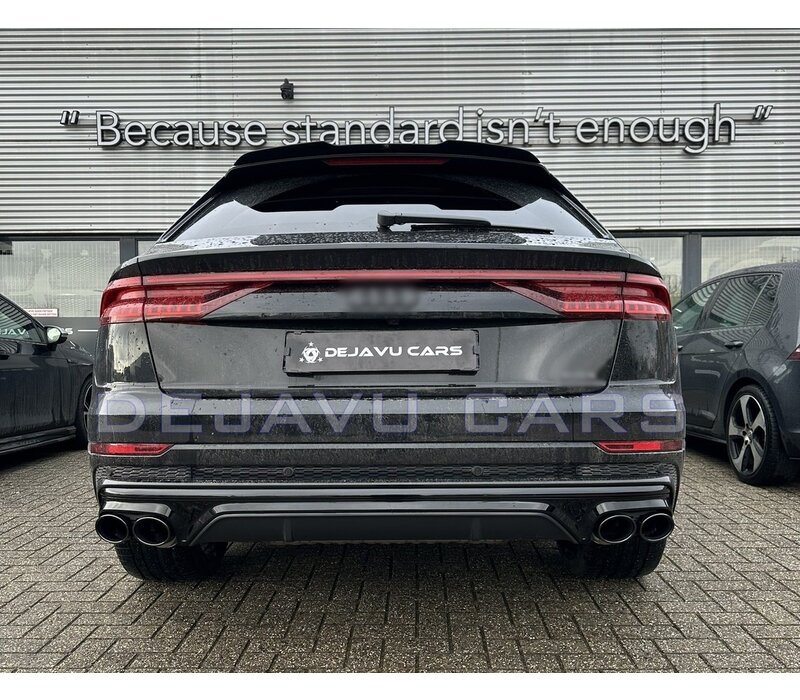 SQ8 Look Diffuser + Exhaust tail pipes for Audi Q8 SUV S line