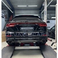 SQ8 Look Diffuser + Exhaust tail pipes for Audi Q8 SUV S line