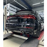 SQ8 Look Diffuser + Uitlaat tips voor Audi Q8 SUV S line SQ8