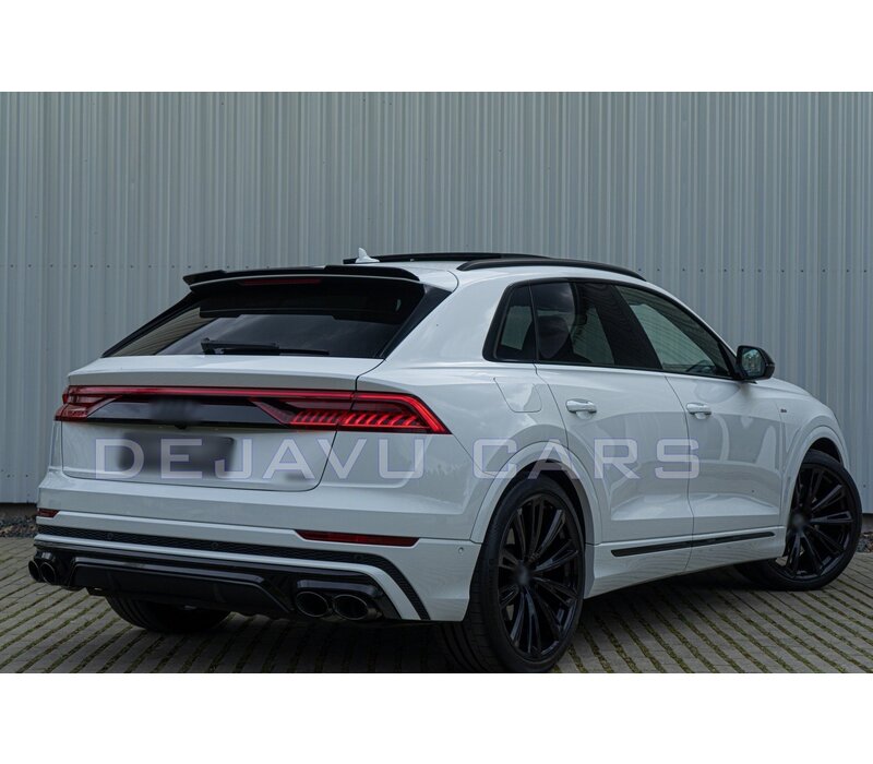 SQ8 Look Diffuser + Exhaust tail pipes for Audi Q8 SUV S line