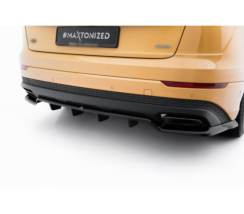 Central Rear Splitter (with vertical bars) für Audi Q8 Mk1 Facelift