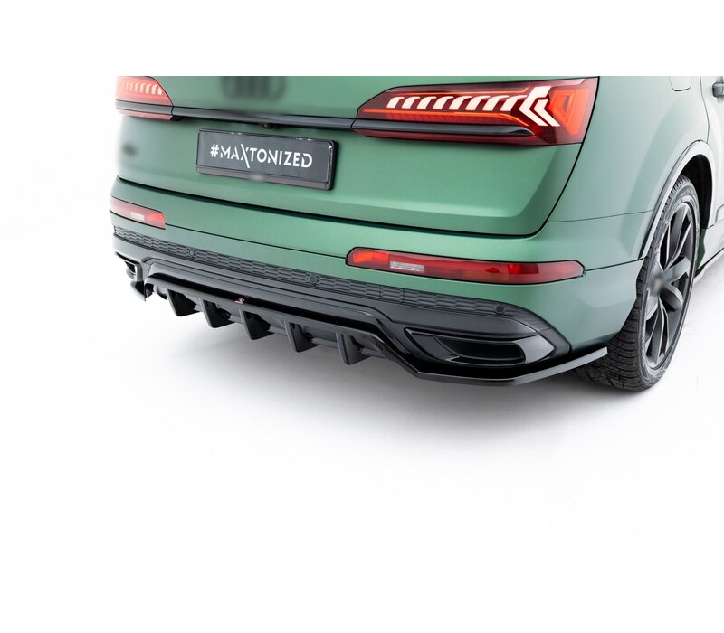 Central Rear Splitter voor Audi Q7 S-Line Mk2 Facelift
