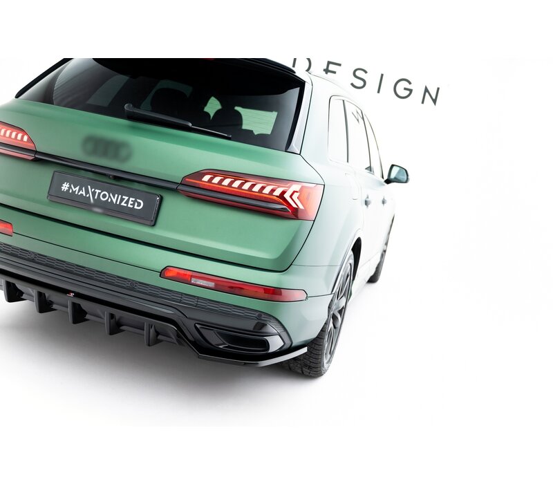 Central Rear Splitter (with vertical bars) für Audi Q7 S-Line Mk2 Facelift