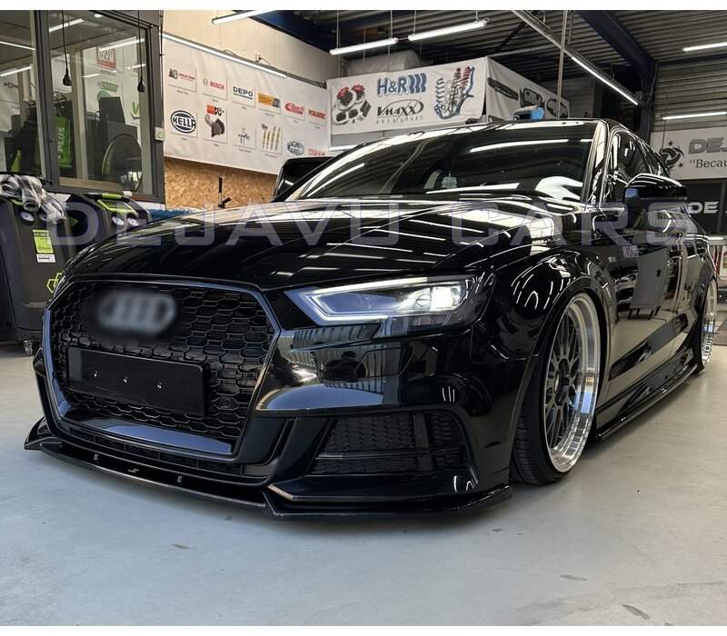 Front splitter V.3 voor Audi S3 8V / S line Facelift Sedan