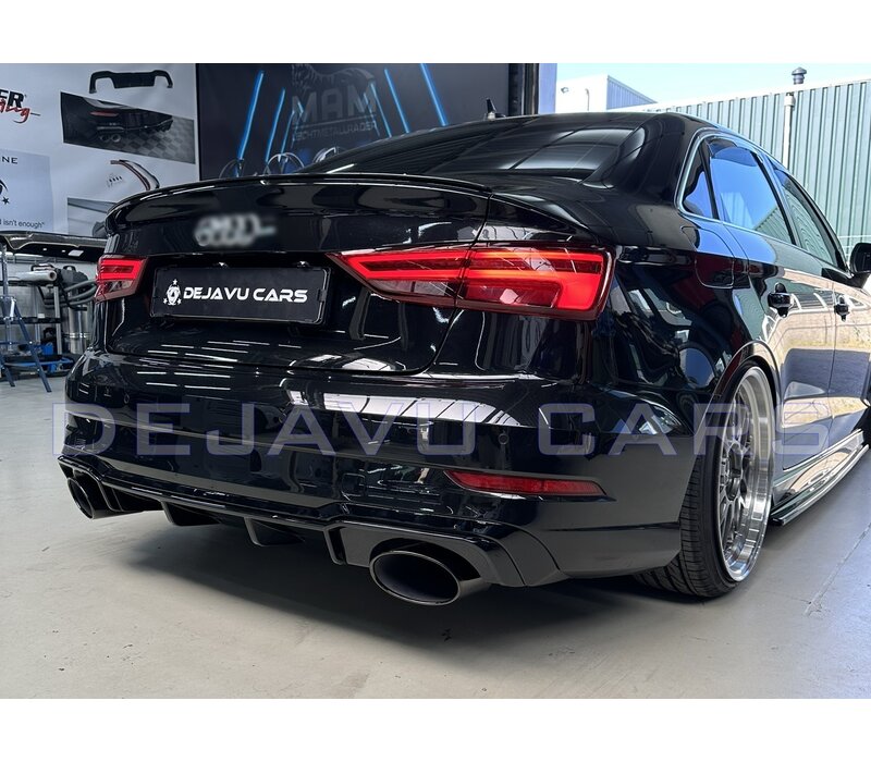 RS3 Look Diffuser Black Edition voor Audi A3 8V S line / S3