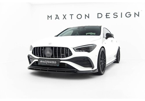 Maxton Design Front Splitter for Mercedes Benz CLA Class CLA 35 Coupe/Shooting Brake C118/ X118 Facelift