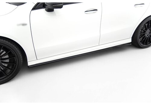 Maxton Design Side Skirts Diffuser voor Mercedes Benz CLA Klasse CLA 35/45 Coupe/Shooting Brake C118/ X118 Facelift