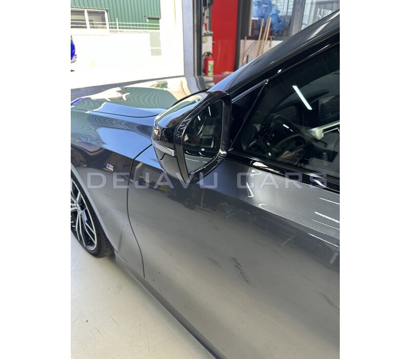 Glänzend schwarz spiegelkappen für BMW 3 Serie G20 G21 / 5 Serie G30 G31