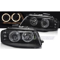 Xenon Look Headlights with Angel Eyes for Audi A3 8P