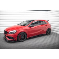 Seitenschweller Diffusor für Mercedes Benz CLA Klasse C117 X117 AMG Line / CLA 45 AMG & A Klasse W176 AMG Line / A45 AMG
