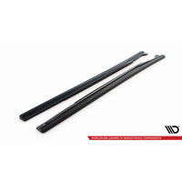 Seitenschweller Diffusor für Mercedes Benz CLA Klasse C117 X117 AMG Line / CLA 45 AMG & A Klasse W176 AMG Line / A45 AMG