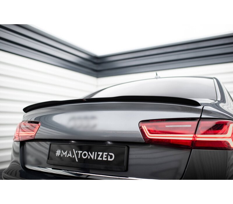 Tailgate spoiler lip for Audi A6 C7 Saloon (Sedan/Limousine)