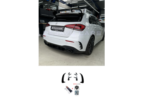 OEM Line ® AMG Aero Look Rear bumper fins flaps Mercedes Benz A Class W177 Hatchback AMG Line