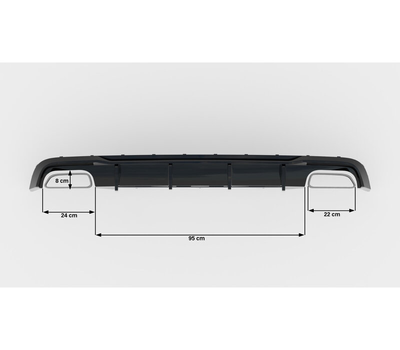 Aggressive Diffuser V.2 voor Audi A6 C7.5 / S line / S6 Facelift