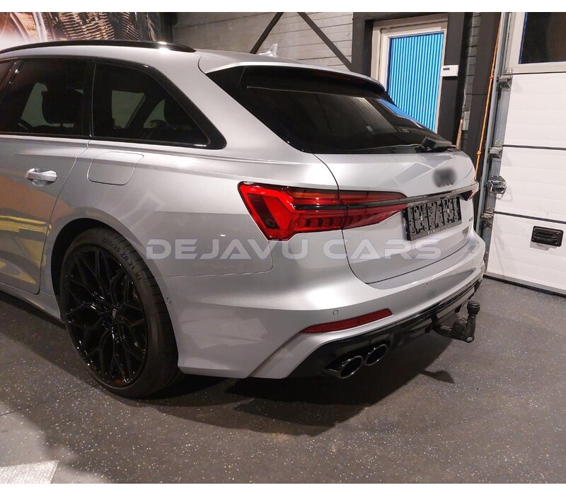 S6 Look Diffusor + Auspuffblenden für Audi A6 C8 S line