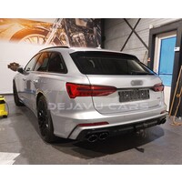 S6 Look Diffuser + Uitlaat tips voor Audi A6 C8 S line