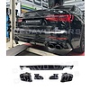 OEM Line ® S6 Look Diffusor + Auspuffblenden für Audi A6 C8 S line