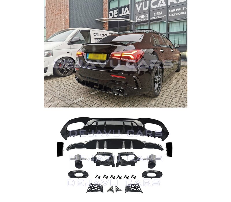 A35 AMG Look Diffusor für Mercedes Benz A-Klasse V177 Limousine