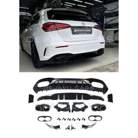 A45 AMG Look Diffuser for Mercedes Benz A-Class W177 Hatchback