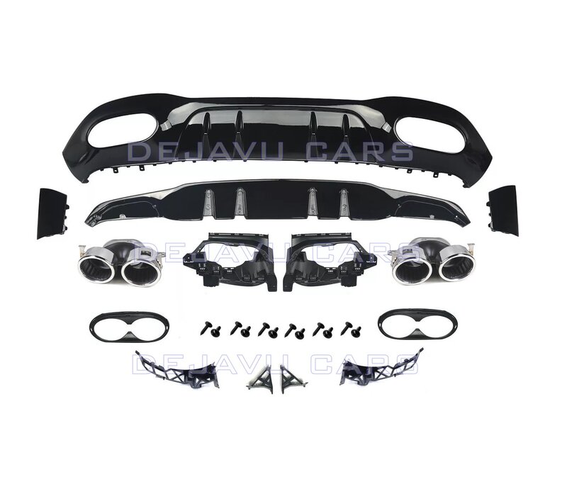 A45 AMG Look Diffuser for Mercedes Benz A-Class W177 Hatchback