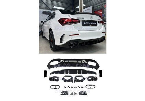 OEM Line ® A45 AMG Look Diffuser voor Mercedes Benz A-Klasse V177 Sedan
