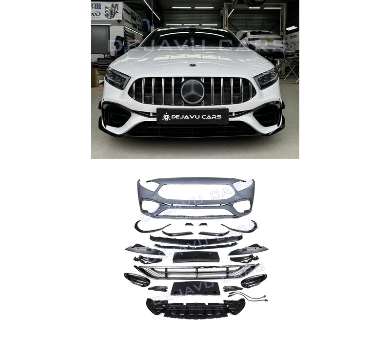 A45 AMG Look Front bumper for Mercedes Benz A Class W177 Hatchback & V177 Limousine