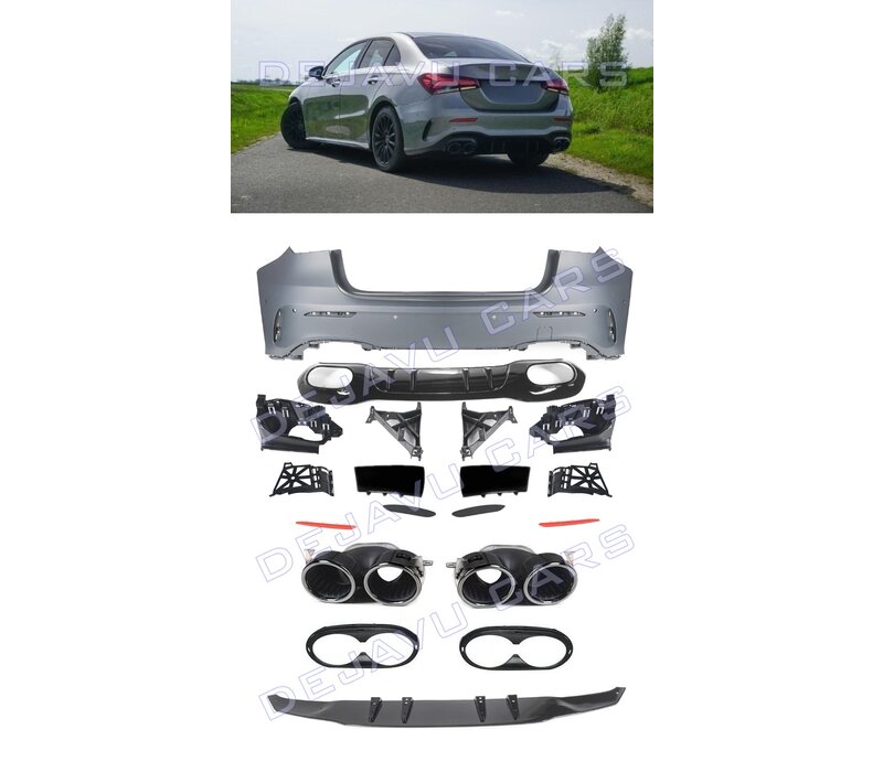 A45 AMG Look Rear bumper for Mercedes Benz A Class V177 Limousine