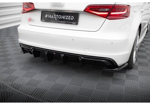 Maxton Design Aggressive Diffuser for Audi A3 S-line Sportback 8V