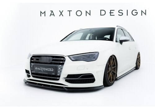 Maxton Design Front splitter V.2 für Audi S3 8V / A3 8V S line Sportback / Hatchback