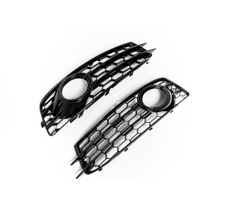 RS Look Fog Light Grilles for Audi A3 8P Facelift S line - (B-WARE)