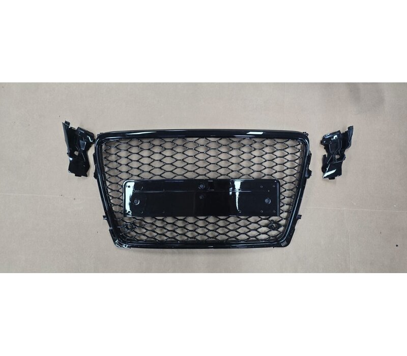 RS4 Look Front Grill Black Edition for Audi A4 B8 / S line / S4 - (B-WARE)