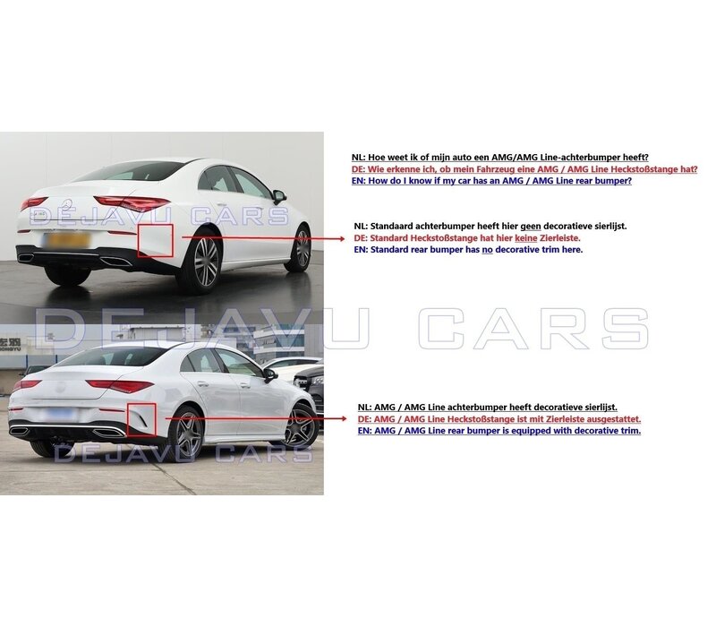 CLA45 AMG Look Diffusor für Mercedes Benz CLA-Klasse C118 / X118