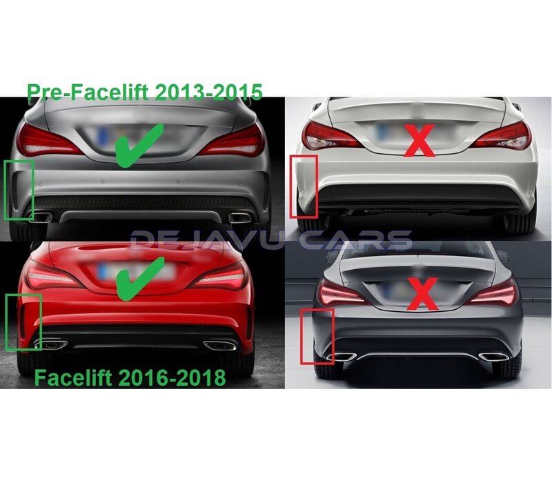 Facelift CLA45 AMG Look Diffuser for Mercedes Benz CLA-Class W117 / C117 / X117 -  (B-WARE)