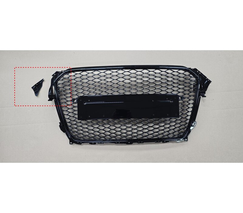 RS4 Look Front Grill Black Edition voor Audi A4 B8.5 /  S line / S4 -  (B-WARE)