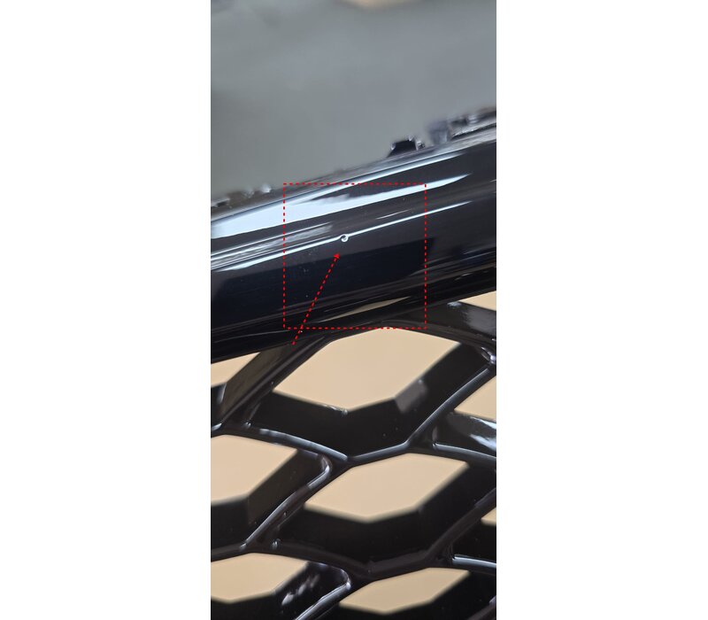 RS4 Look Front Grill Black Edition voor Audi A4 B8.5 /  S line / S4 -  (B-WARE)