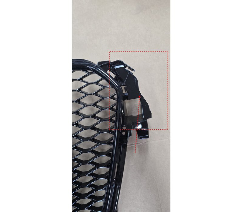 RS4 Look Front Grill Black Edition voor Audi A4 B8.5 /  S line / S4 -  (B-WARE)