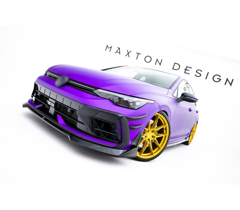 Front Splitter V.4 voor VW Golf 8.5 R Hatchback / Variant