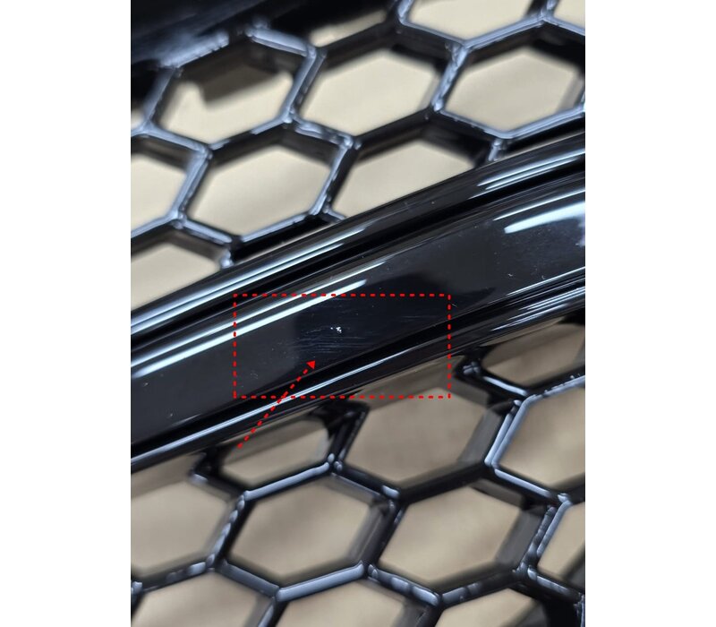 RS3 Look Fog light grille Black Edition for Audi A3 8V - (B-WARE)