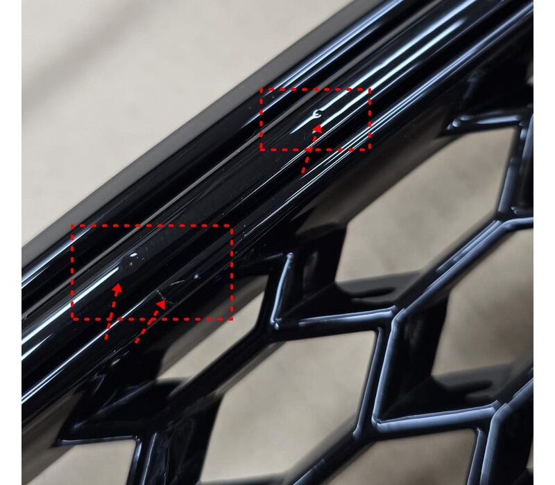 RS3 Look Nebelscheinwerfergitter Black Edition für Audi A3 8V - (B-WARE)